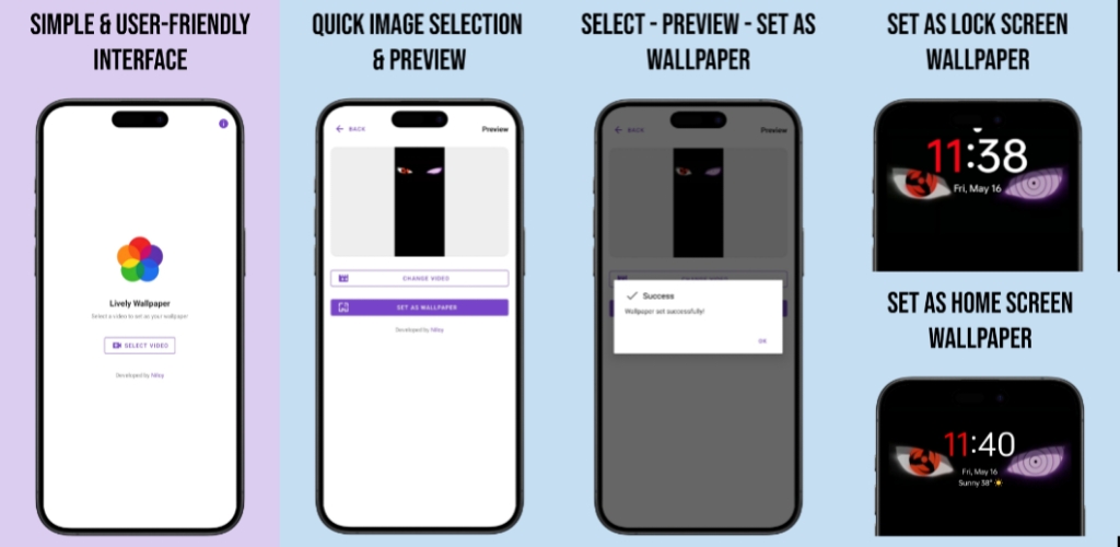 Lively Wallpaper App Preview
